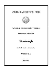 Climatología - Facultad de Filosofía y Letras - UBA