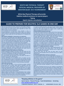 GUIDE TO PREPARE FOR MULTIPLE 3v3 GAMES IN ONE DAY