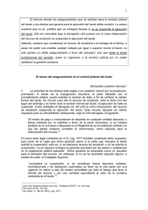 El artículo aborda los aseguramientos que se solicitan para la