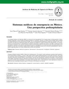 Sistemas médicos de emergencia en México. Una