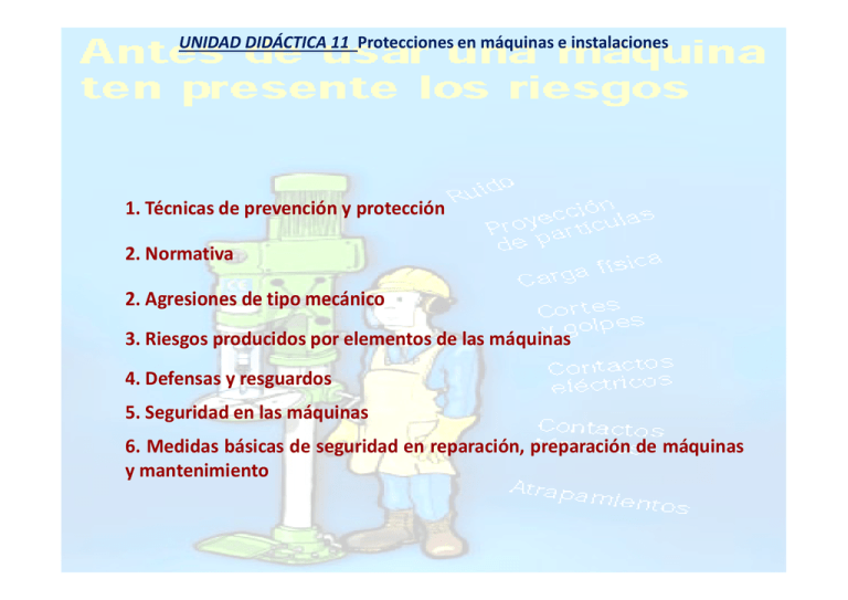 UD11 Protección De Máquinas E Instalaciones