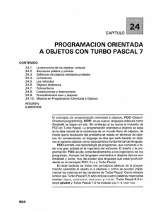 Capítulo 24. Programación orientada a objetos con Turbo Pascal 7