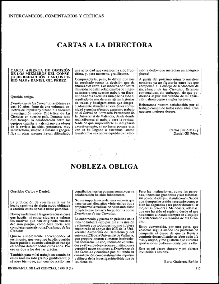 Cartas A La Directora Nobleza Obliga 0878