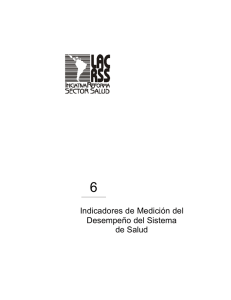 Indicadores de Medición del Desempeño del Sistema de Salud