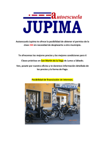Autoescuela Jupima te ofrece la posibilidad de obtener el permiso