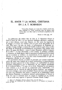 el amor y la moral cristiana en jat robinson