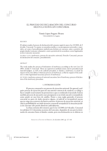Proceso declaración del concurso - Servicio de publicaciones de la