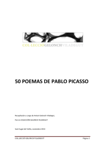 50 poemas de pablo picasso - Colección Gelonch