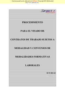 Para el visado de Contratos de Trabajo sujetos a modalidad y