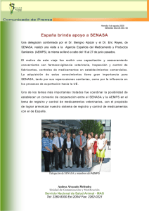 España brinda apoyo a SENASA