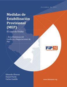 Medidas de Estabilización Provisional (MEP)