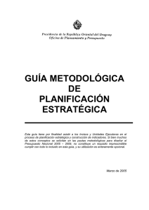 guía metodológica de planificación estratégica