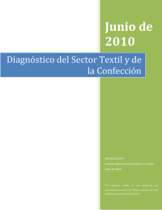 Diagnóstico del Sector Textil y de la Confección