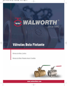 Walworth - Válvula de Bola Flotante de (3 Pzas)