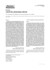 Aceite de oliva, sistema inmune e infección