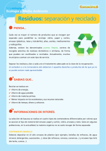Residuos: separación y reciclado