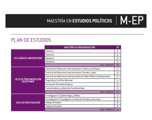 MAESTRÍA EN ESTUDIOS POLÍTICOS