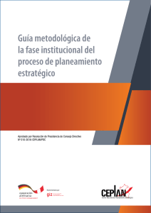Guía metodológica de la fase institucional del proceso de