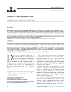 Enfermedad de Creutzfeldt-Jakob Artículo de revisión