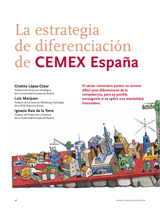 La estrategia de diferenciación de CEMEX España