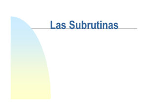 Las Subrutinas - IES Antonio Machado