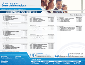 Comercio Internacional - Universidad Interamericana de Panamá