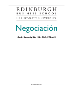 Negociación - Edinburgh Business School