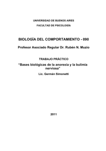 TP Anorexia y Bulimia - MUZIO 090 - Facultad de Psicología