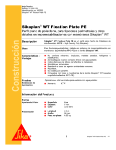 Sikaplan WT Fixation Plate PE