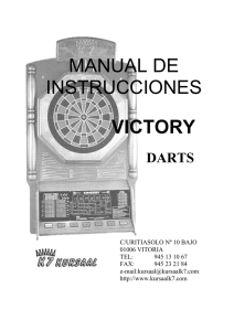 Victory, Condor, Master Dartboards Manual