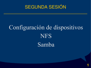 Configuración de dispositivos NFS Samba
