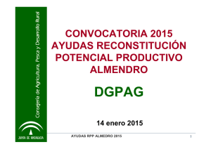 Convocatoria ALMENDRO 2015