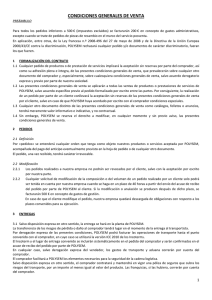 Terms and conditions SPANISH