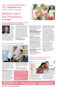 Boletín para los Miembros - Mercy Maricopa Integrated Care
