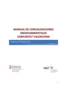 Manual de convalidaciones medioambientales CV
