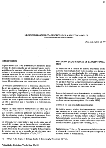 genéticos de la resisténcia de los insectos a los insecticidas