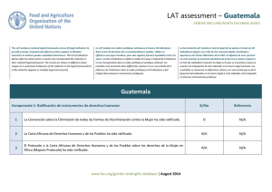 LAT assessment – Guatemala