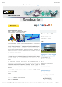 Seminario de Simulación Aeronáutica Jueves 11 de junio 2015