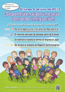 ¡Se pondrá en vigor un nuevo control de inmigración! ¡Se pondrá en