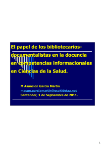Papel Bibliotecarios-Documentalistas 2011.