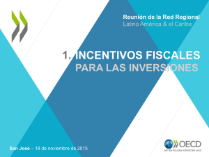 Incentivos fiscales - Ministerio de Hacienda