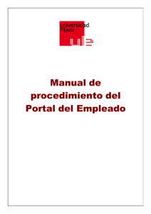 Manual de procedimiento del Portal del Empleado