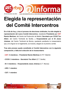 Elegida la representación del Comité Intercentros