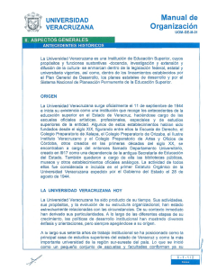 Manual de Organización - Universidad Veracruzana