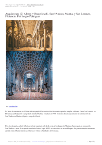 (2) Alberti y Brunelleschi. Sant?Andrea, Mantua y San Lorenzo