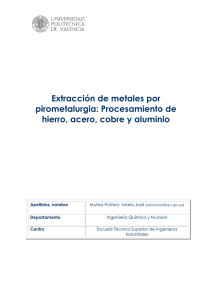 Extracción de metales por pirometalurgia: Procesamiento de hierro