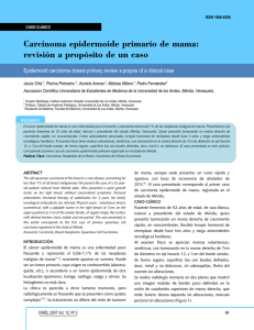 Carcinoma epidermoide primario de mama: revisión a propósito de