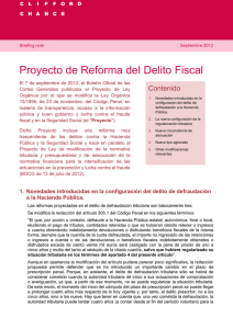Proyecto de Reforma del Delito Fiscal - Online Services