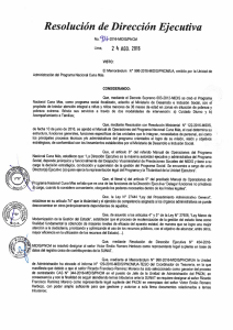 Page 1 Resolución de Dirección Ejecutiva Noº/6