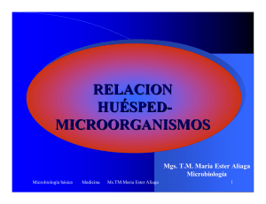 RELACION HUÉSPED- MICROORGANISMOS